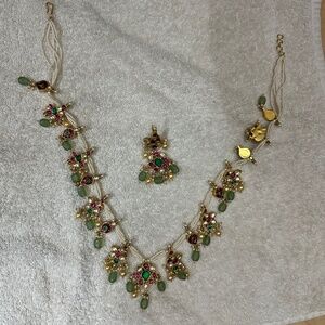 Indian necklace and earrings